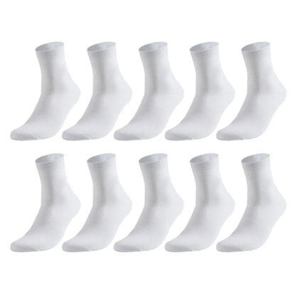 10 Pairs Men's Cotton Socks New Style Black Business Men Socks Soft Breathable Summer Winter for Male Socks Plus Size 38-47