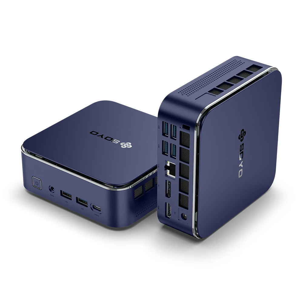 Mini PC SOYO M5 Mini AMD Ryzen 3 4300U LPDDR4 16GB RAM 512GB ROM Wifi 5 BT5.0 Windows 11 Pro Desktop Computer