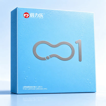 Premium 001 Ultra Thin Polyurethane Condoms 3pcs Non-Latex Safe Condoms Men Women Intimate Health Adult Pleasure Products