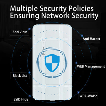 BFYLW 4G LTE Outdoor WiFi Router Unlocked CPE 300Mbps Modem with Sim Card Slot LAN Port Hotspot Waterproof Ethernet EU Plug