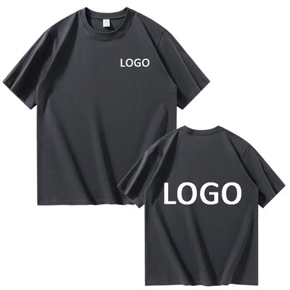 Customized Cotton Printed T-shirts Men Fashion Short Sleeve Round Neck Tshirt Women Personality Casual Tee Tops Camiseta