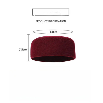 Muslim Hat Man Islam Kufi Tax Products Saudi Arabic Prayer Accessories Wool Hat Turban Kippa Topi 03293
