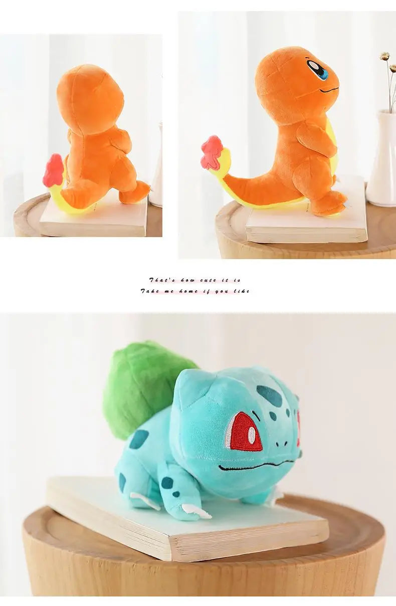 Pokemon Stuff Plush Toys Kawaii Pikachu Pichu Charmander Squirtle Psyduck Anime Soft Dolls Doll Kids Birthday Christmas Gift