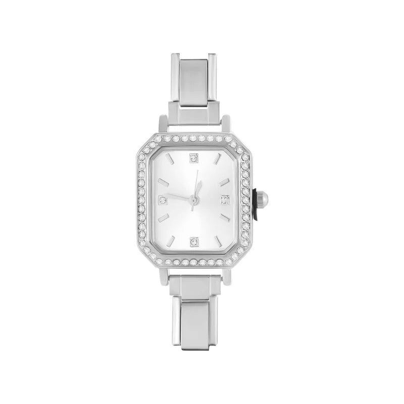 Fashion Colorful Dial Square Stainless Steel Women Watch Head Fit 9mm Bracelet For Party Friend Wife Birthday Jewelry Gifts