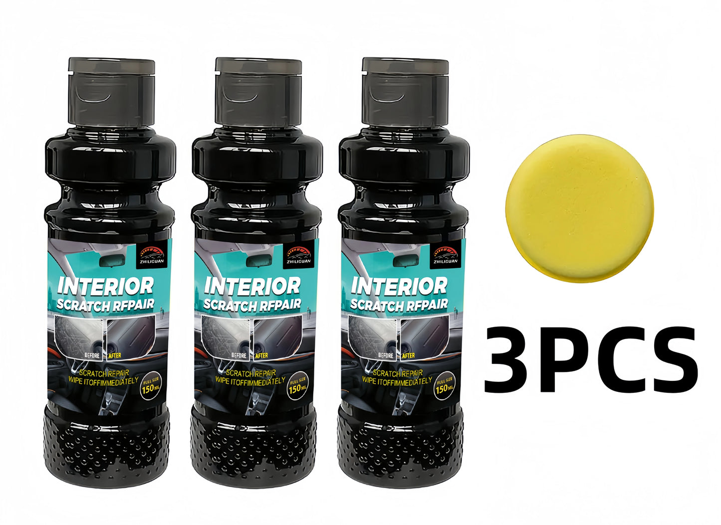 Plastic Repair Wax - Car Scratch Repair and Tire Gloss Repair, Black Interior and Dashboard, Plastic Surface Repair | Repair Wax