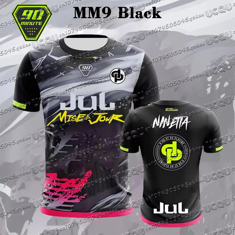 New Maillot JUL T-shirt Summer Youth Breathable And Quick-drying Training Football Shirts Parent-Child Sports Jerseys Men's Tops