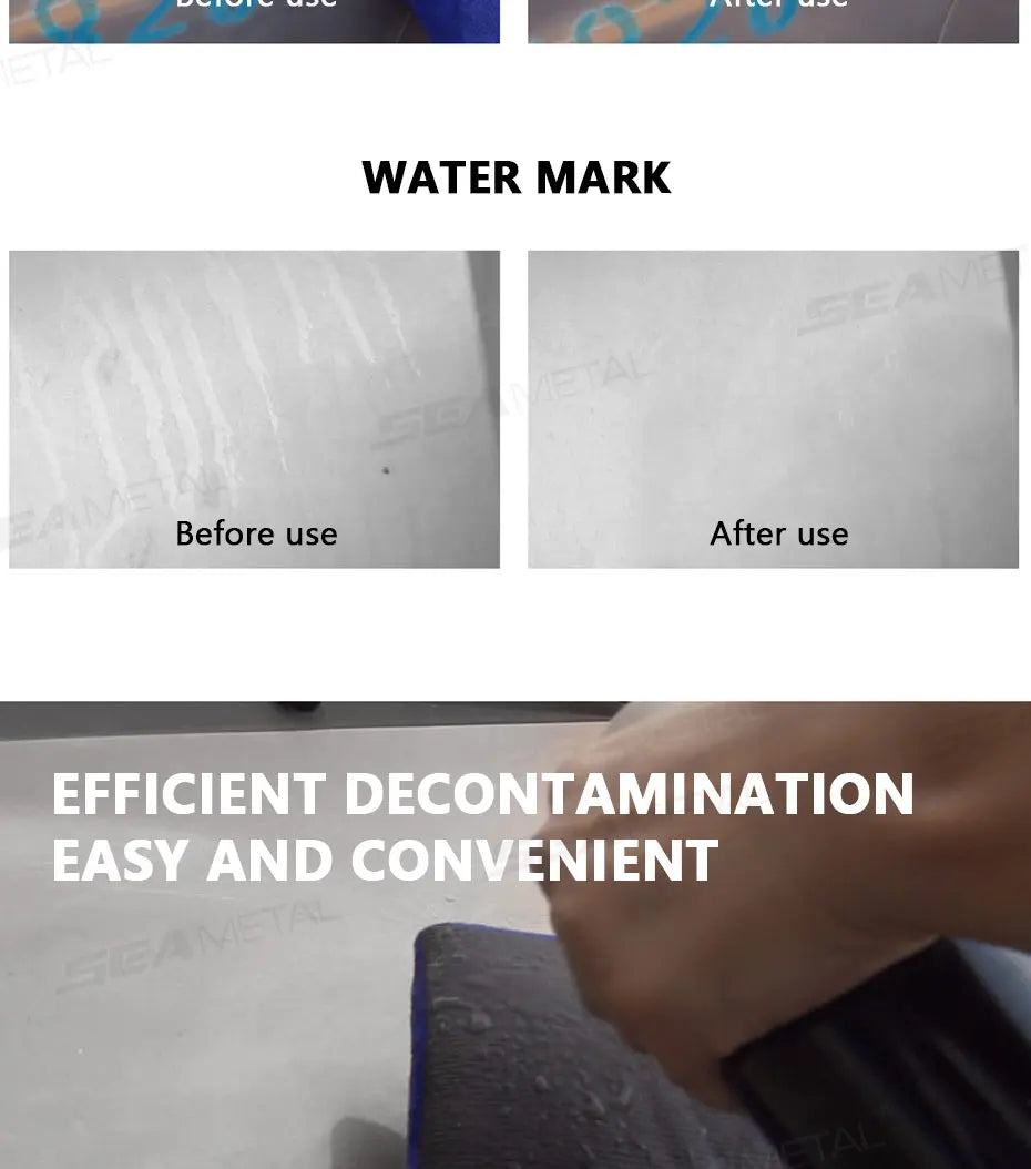 SEAMETAL 1/2pcs Car Cleaning Towel Magic Clay Cloth for Car Detailing with Blue Clay Bar Towel Washing Tool Car Accessories
