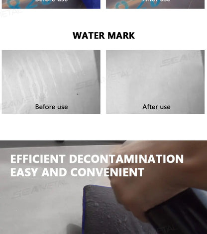 SEAMETAL 1/2pcs Car Cleaning Towel Magic Clay Cloth for Car Detailing with Blue Clay Bar Towel Washing Tool Car Accessories