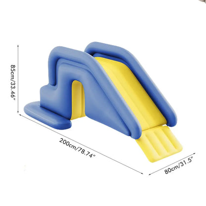 Inflatable Water Slide Compact Inflatable Climbing Wall Water Slide Park Outdoor Summer Fun for Kids Inflatable Slide