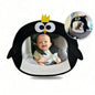 Adjustable Baby Car Rearview Mirror with Cartoon Plush Toy Multifunctional Safety Seat Interior Decoration for Cars