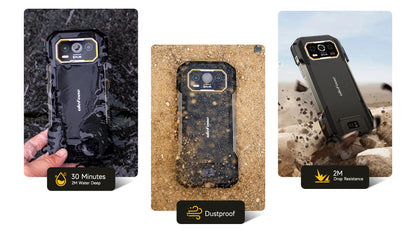 Ulefone Armor 27T Pro+ 5G Rugged Phone 10600mAh Android 15 Smartphone 50MP+64MP Night Camera 6.78" 120Hz 24GB+256GB NFC Mobile