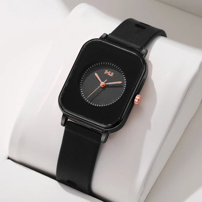 Fashion Rectangle Women Watches Casual Silicone Band Sports Watch Reloj Mujer Girls Clock Gift