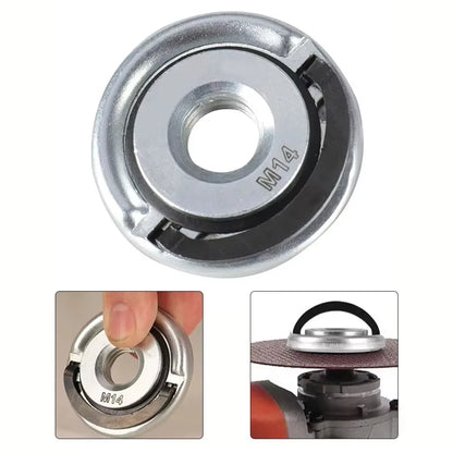 Rafford 1Pcs Quick Release Flange Nut M14 Thread Angle Grinder Flange Nut Power Chuck Pressing Plate For Diamond Cutting Disks