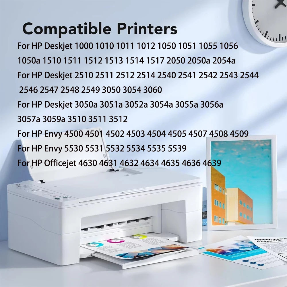 Einkshop For HP 301XL 301 XL Refillable Ink Cartridge for HP301 Deskjet 1050 2050 2510 3000 3050 3052 3054 3540 1510 2540