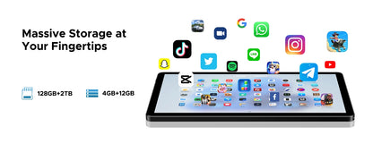 DOOGEE U11 Android 15 Tablet 11 Ultra-clear 90Hz Display 4GB RAM 128GB ROM 8580mAh Battery Dual Speaker Supports Widevine L1