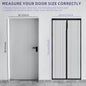 Magnetic Screen Door Hands Free Mesh Partition Heavy Duty Curtain Keeps Bugs Out Frame Hook & Loop Pet and Kid Friendly