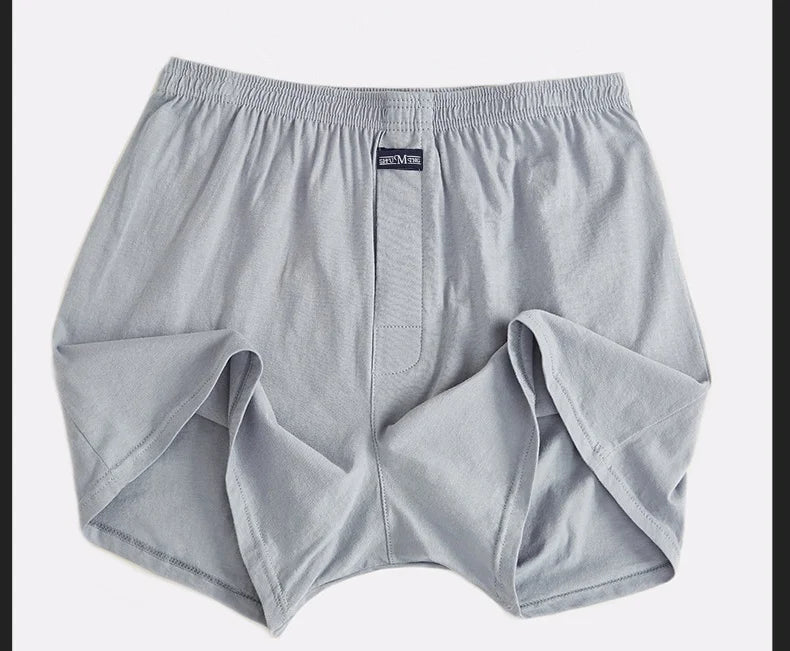 1PCS Men's Underwear Aro Pants Pure Cotton Home Sleeping Pants Loose Breathable Men's High Waisted Four Corner Boxers Shorts