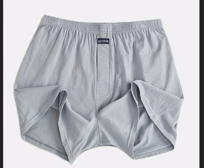1PCS Men's Underwear Aro Pants Pure Cotton Home Sleeping Pants Loose Breathable Men's High Waisted Four Corner Boxers Shorts