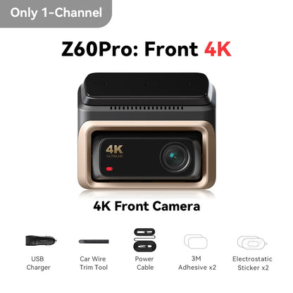 DDPAI Z60 Pro 4K Dash Cam Auto Dashcam Front GPS Car Camera for Dual SONY Sensor WiFi ADAS Night Vision DVR Video Recorder