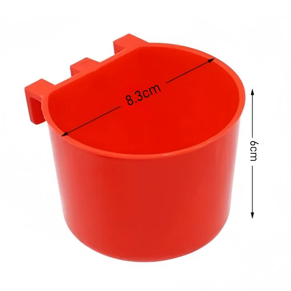 6/10PCS Chickens Feeder Hanging Plastic Chicken Coop Feeding Drinking Bowl Poultry Duck Goose Water Dispenser Chickens Supplies