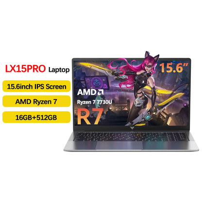 ACEMAGIC LX15PRO Laptop Computer AMD Ryzen 7 7730U Windows Laptop 15.6-in IPS 16GB DDR4 512GB NVMe SSD Numeric Keyboard