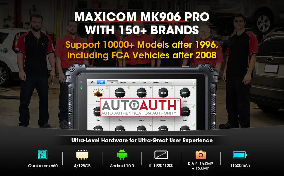 Autel MaxiCOM MK906PRO MK906 Pro Diagnostic Scanner ECU Coding Diagnostic Tools OBD2 Scanner Updated MK906BT MS906
