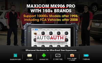 Autel MaxiCOM MK906PRO MK906 Pro Diagnostic Scanner ECU Coding Diagnostic Tools OBD2 Scanner Updated MK906BT MS906