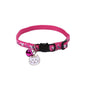 Adjustable Pet Cat Collar Quick Release Safety Buckle Anti-lost Cat Necklace Cat Pattern with Cat Face Pendant Bell