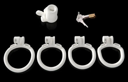 Munchkin Deep Throat Inverted Penetration Master Padlock Male Chastity Cage for Chastity Pros，penis tube micro cock cage