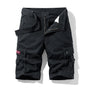 2025 New Summer men's fashionable multi pocket workwear shorts thin casual and fashionable denim multi pocket shorts