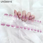 16/20/22Tips Semi-Cured Gel Nail Wraps Full Cover Manicure DIY Waterproof Long Lasting Gel Nail Stickers set for UV Lamp Need