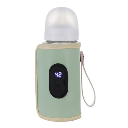 Portable Digital Display Baby Bottle Warmer USB Car Travel Nursing Milk Heater Outdoor Universal Temperature Control Accessories