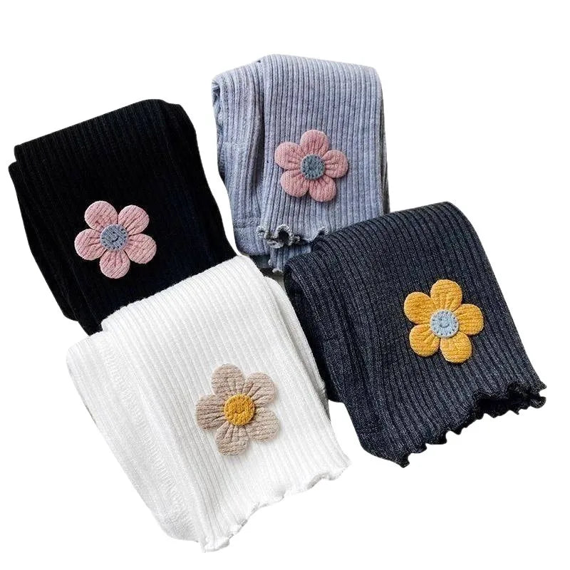 Baby Leggings for Spring and Autumn Cotton Children's Adjustable Pants Baby Girls Look Good Long Pants for Outerwear Clothing