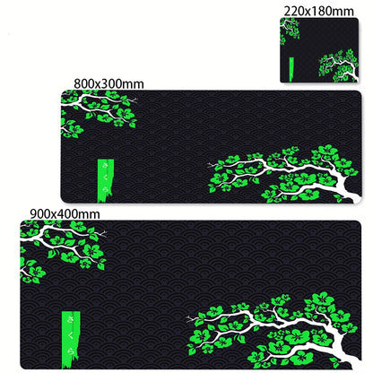 Japanese Cherry Blossom Mouse Pad Gaming XL Home New HD Mousepad XXL Keyboard Pads Office Non-Slip Carpet Purple Sakura Mice Mat
