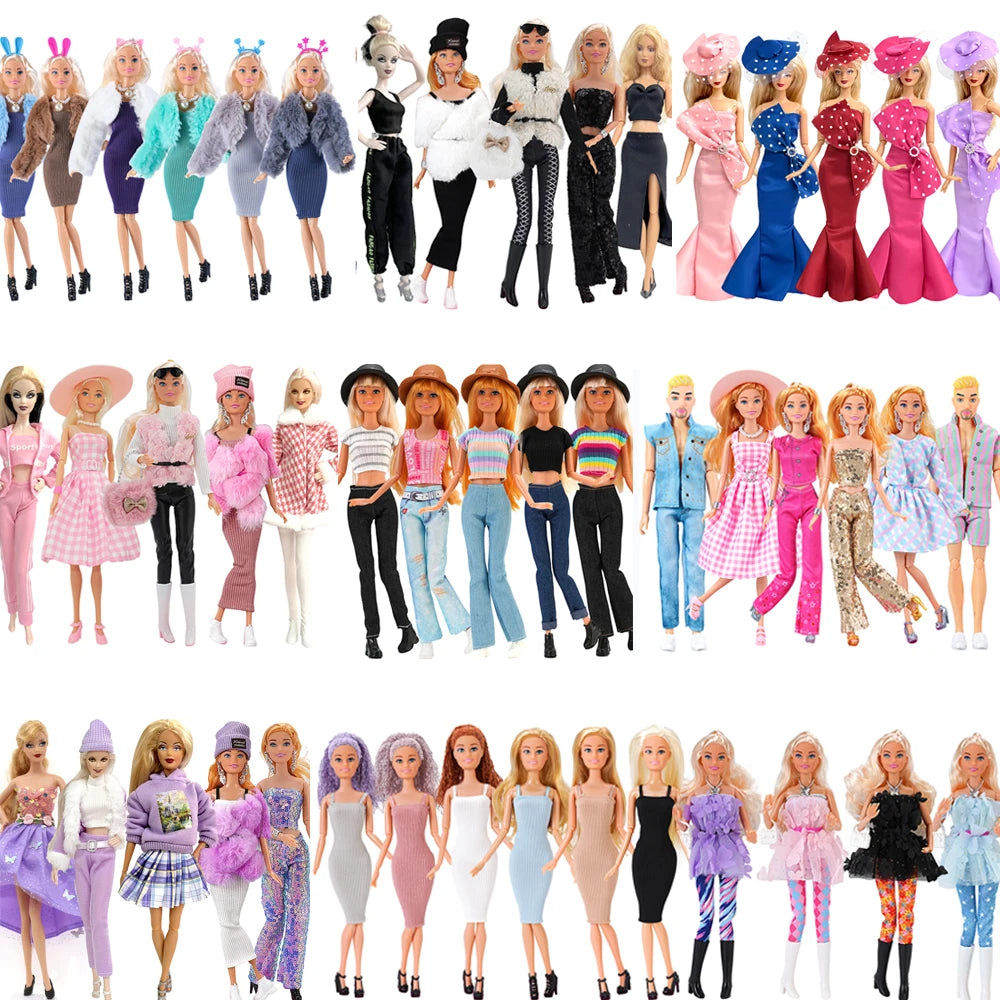 NK 1/6 Doll Princess Dress For 11.5 Inch Doll Clothes For 29CM Dolls Accessories Fashion Outfits Wear Casual Dress Gift Toy JJ
