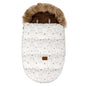 Stroller Footmuff Outdoor Winter Baby Warm In Pram Removable Thicker Windproof Fur Collar Baby Envelope Stroller Accessories