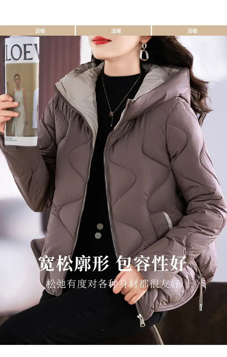 Hooded Parkas Women Winter 4XL Korean Fashion All-match Coats Thicken Keep Warm Streetwear Cold Wear Casual Female Outwear Ins