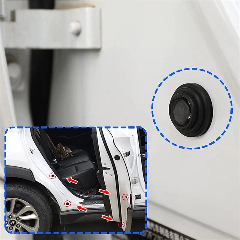 10/20 Pcs Car Door Pads Shock-Absorbing and Silent Mat Anti-collision Silicone Door Protector Stickers Buffer Gasket Accessory