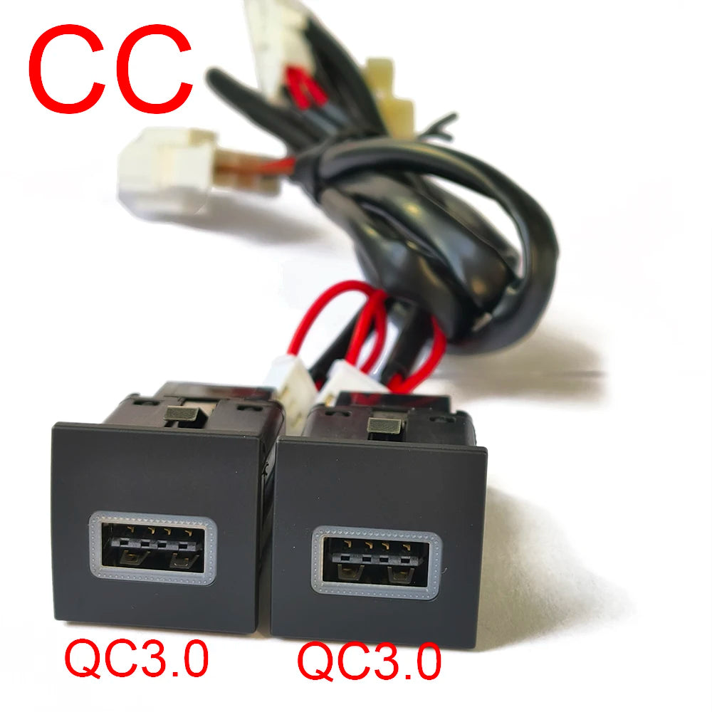 For VW Golf 6 MK6 Jetta 5 MK5 Scirocco 2006 - 2012 Car USB Charger PD Quick Charge QC3.0 Auto Phone Charging Adapter Button