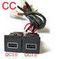 For VW Golf 6 MK6 Jetta 5 MK5 Scirocco 2006 - 2012 Car USB Charger PD Quick Charge QC3.0 Auto Phone Charging Adapter Button