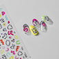Line Flower Powder Blusher Love Heart High Quality Jelly Series Adhesive Nail Sticker Nail Art Decoration Decals Design T-2830