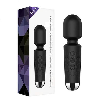 AV Vibrator Wand Personal Massager Clit Stimulator Sex Toy for Women 20 Patterns 8 Speeds Rechargeable Mini Vibrators Adult Toys
