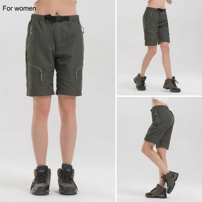 Summer Detachable Quick Dry Cargo Pants Men Waterproof Active Multifunction Pockets Outdoor Long Trousers Casual Pants