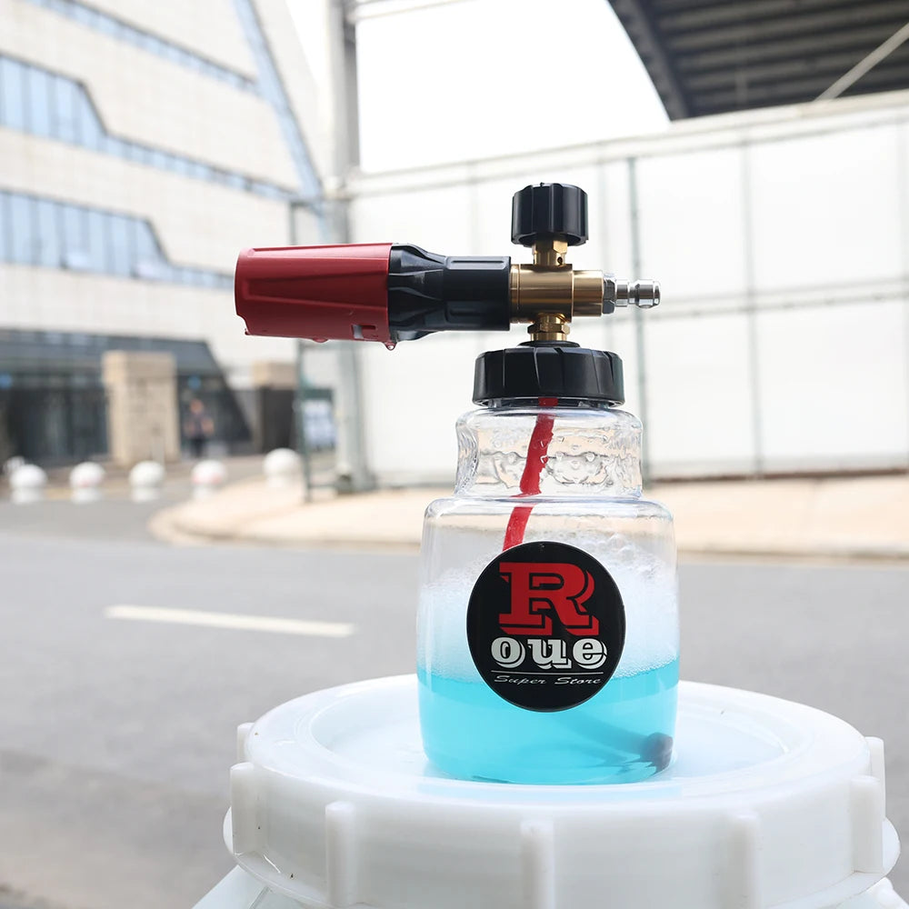 KAIKARAI High-Pressure Cleaning Gun Black-red Foam Watering Can Simple Car Washing Tools Outdoor Garden Washing Machine Bubbler