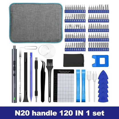 Electric Screwdriver Precision Sets 62 in 1 Power Tool Kit Rechargeable Wireless Mini Small Magnetic Bits for Xiaomi Cell Mobile