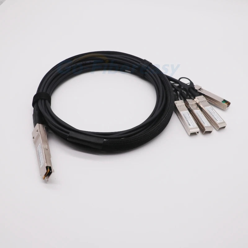 40G QSFP To 4*10G SFP+ DAC Cable 1m/2m/3m Direct Attach Copper Breakout Cable Compatible with Cisco,HuaWei,Mikrotik Fiber Switch