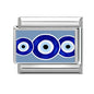 Fashion Blue NO.8 Ball Panda Elephant Cat Flower Italian Charms Fit 9mm Stainless Steel Women Fashion Bracelet DIY Jewelry Gifts