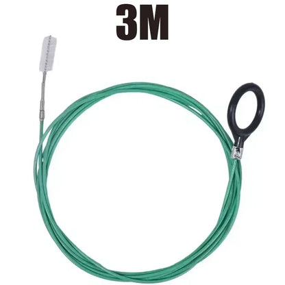 3m/5m Car Drain Dredge Cleaning Scrub Brush Auto Sunroof Long Hoses Detailing Cleaning Tool Spiral Cleaning Brush Drain Cleaner