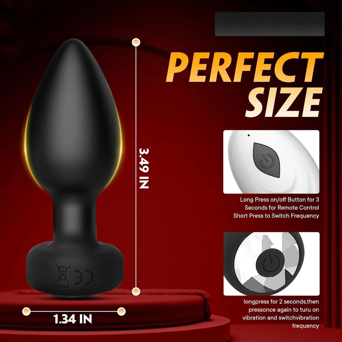 APP Wireless Butt Vibrator for Men Anal Plug Female Control Vagina Stimulator Remote Prostate Massager Adult Sex Toys Women Gay