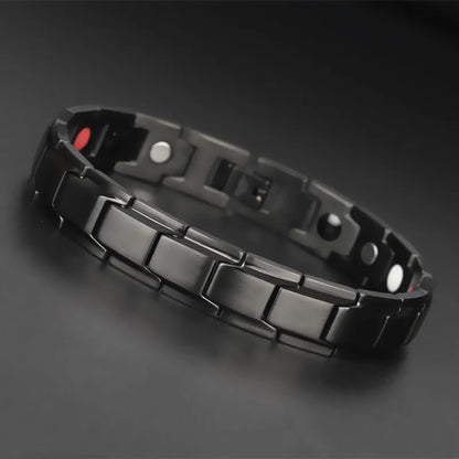 Hot Sale Luxury Fashion Health Energy Bracelet Men Stainless Steel Bio Magnetic Anti-fatigue Anti-radiation Bracelets Jewelry